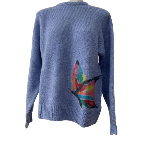 Zara Girls Butterfly Oversized Sweater Size 13-14 - Picture 2 of 7